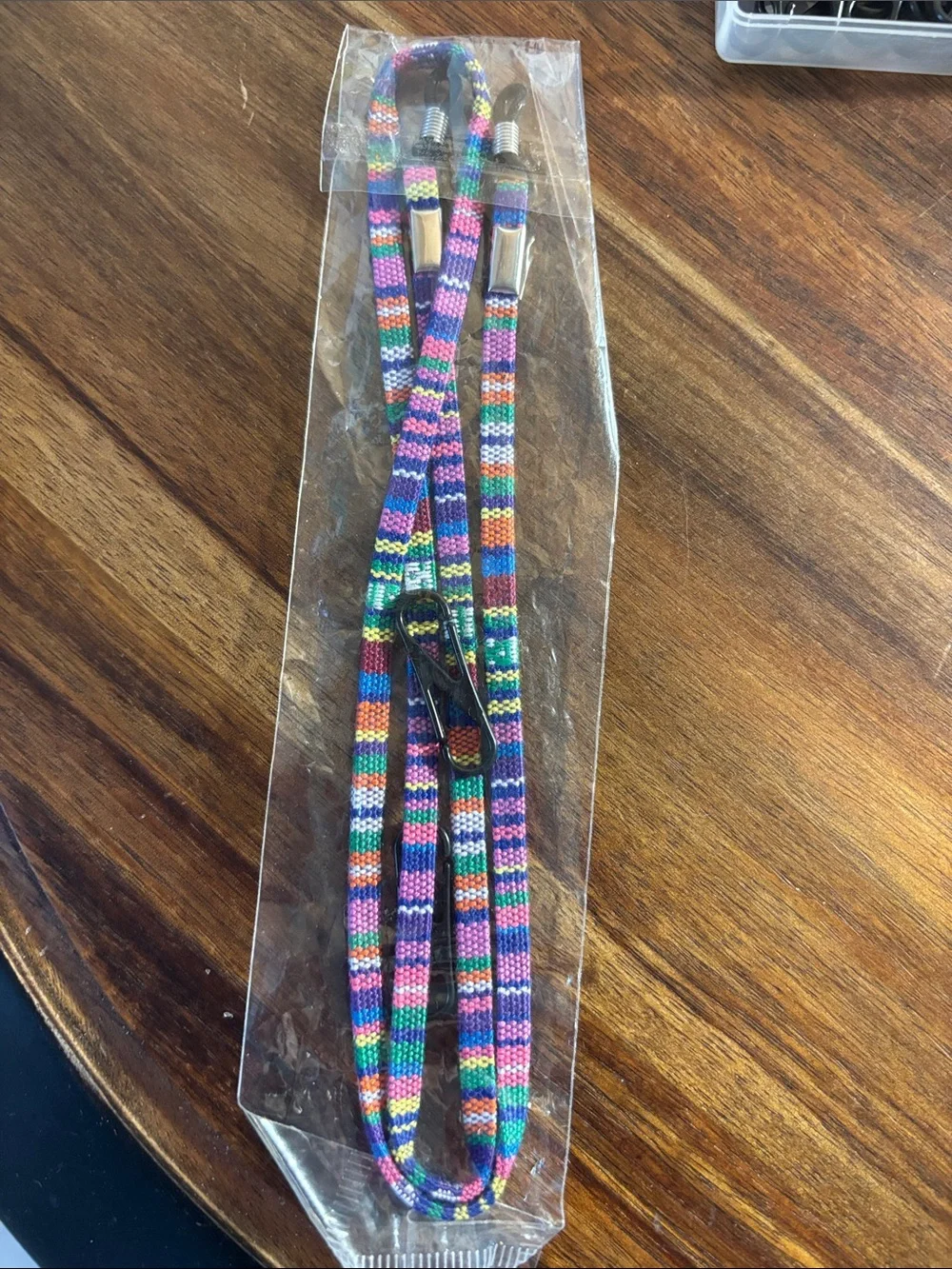 Set of 2 eyeglass straps in beautiful multi colored